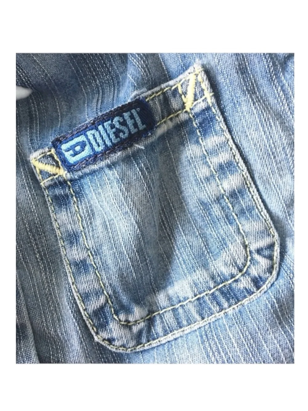 Diesel ⍟ Denim A-Line Dress ⍟ Blue Jeans ⍟ with Patches ⍟ Girl’s 3 3T 97 cm ⍟ - Picture 8 of 16